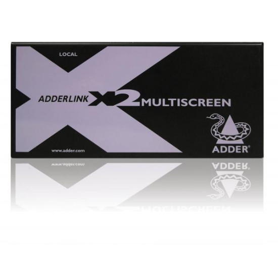 ADDERLink MultiScreen X2-MS2 Dual Head PS2 KVM & RS232 CATx Extender 300Mtr